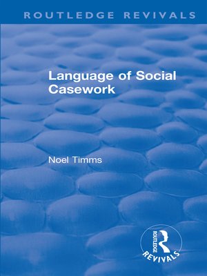 cover image of Language of Social Casework